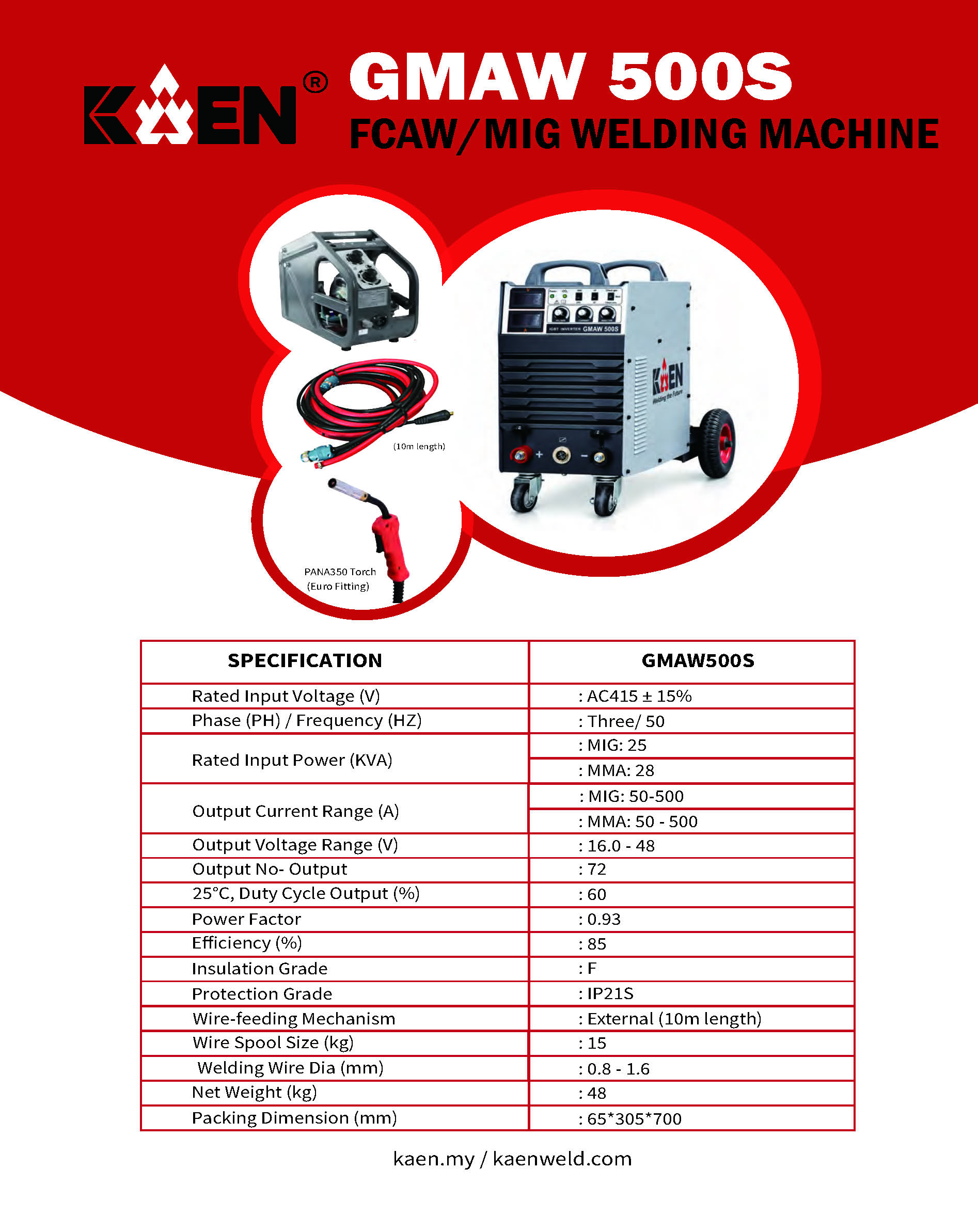 KAEN GMAW500S MIG Welding Machine - Image 2