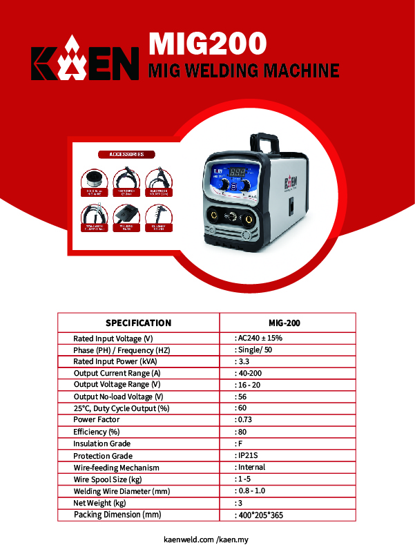 KAEN MIG-200 MIG Welding Machine - Image 2