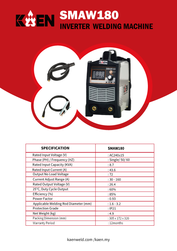 KAEN SMAW180 MMA Welding Machine - Image 2