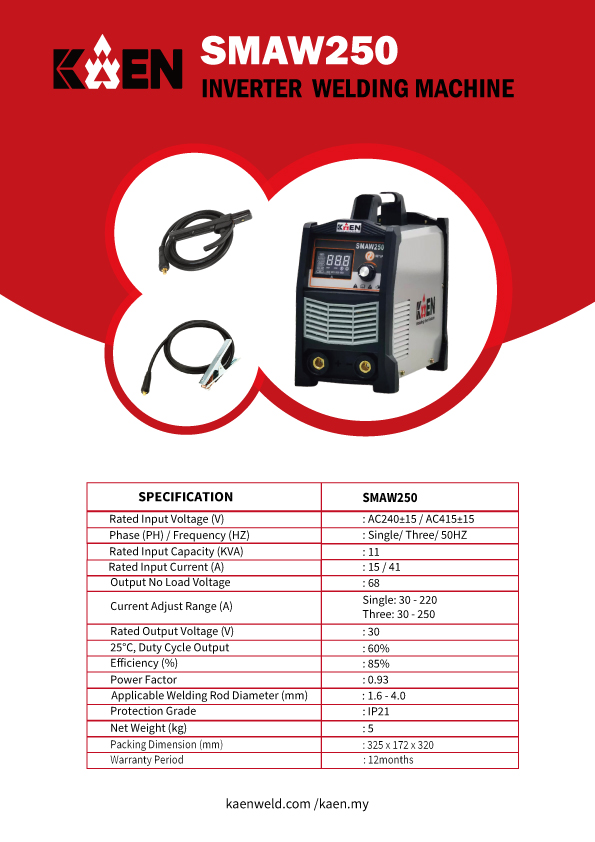 KAEN SMAW250 MMA Welding Machine - Image 2