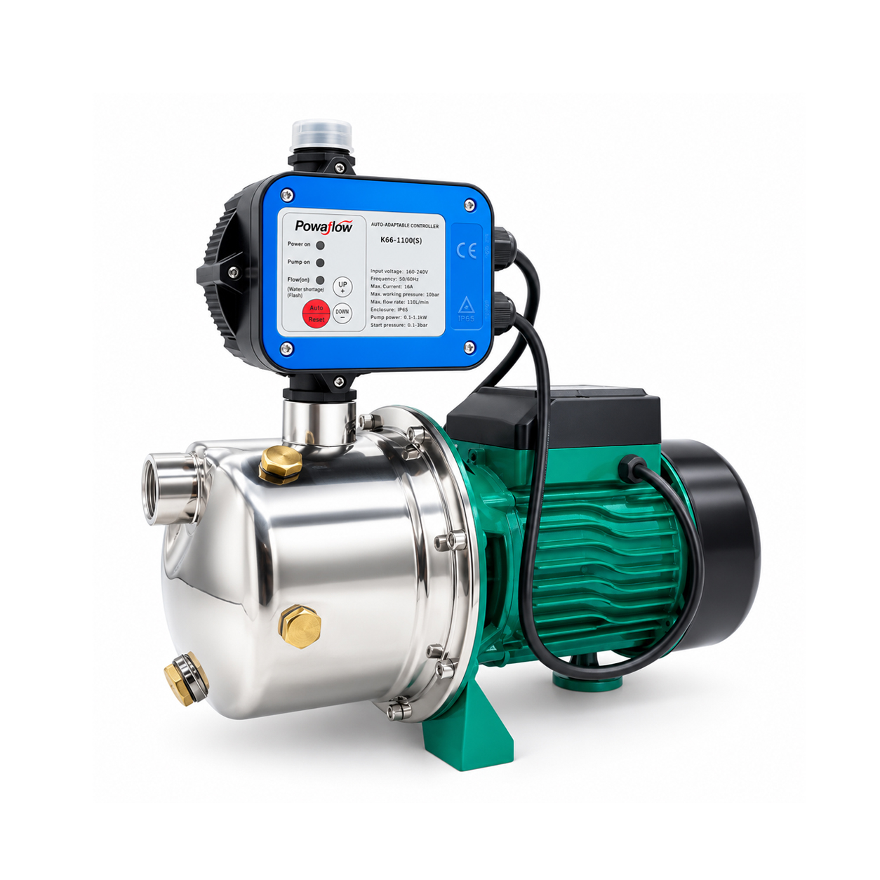 POWAFLOW JTE-100S Self-priming Jet Pump SUS304